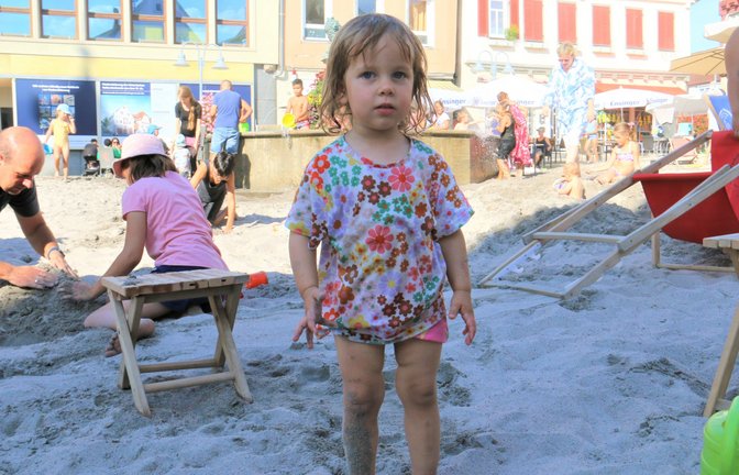 So sieht Sandelglück beim Vaihinger Strandleben aus, wie bei Eliana aus Vaihingen.  sr