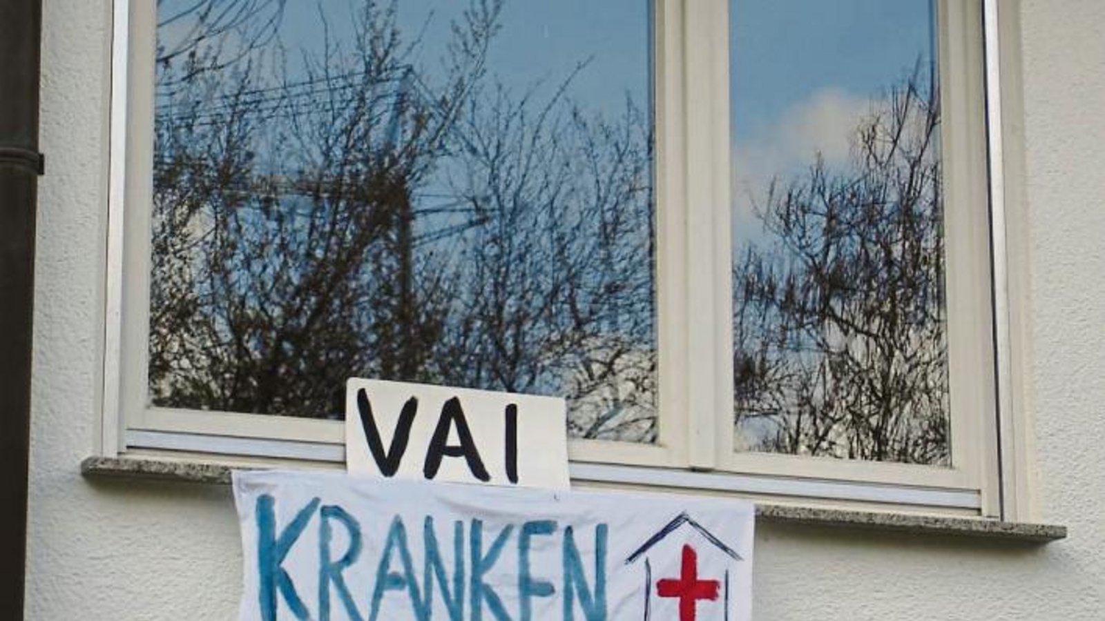 Ein Vaihinger Protestbanner, fotografiert von Andrea Keppler.