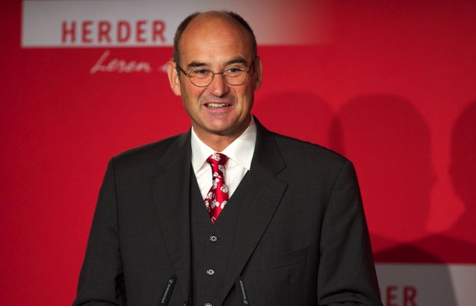 Verleger   Manuel Herder bei einer Buchvorstellung  im Jahr 2010<span class='image-autor'>Foto: imago stock&people</span>