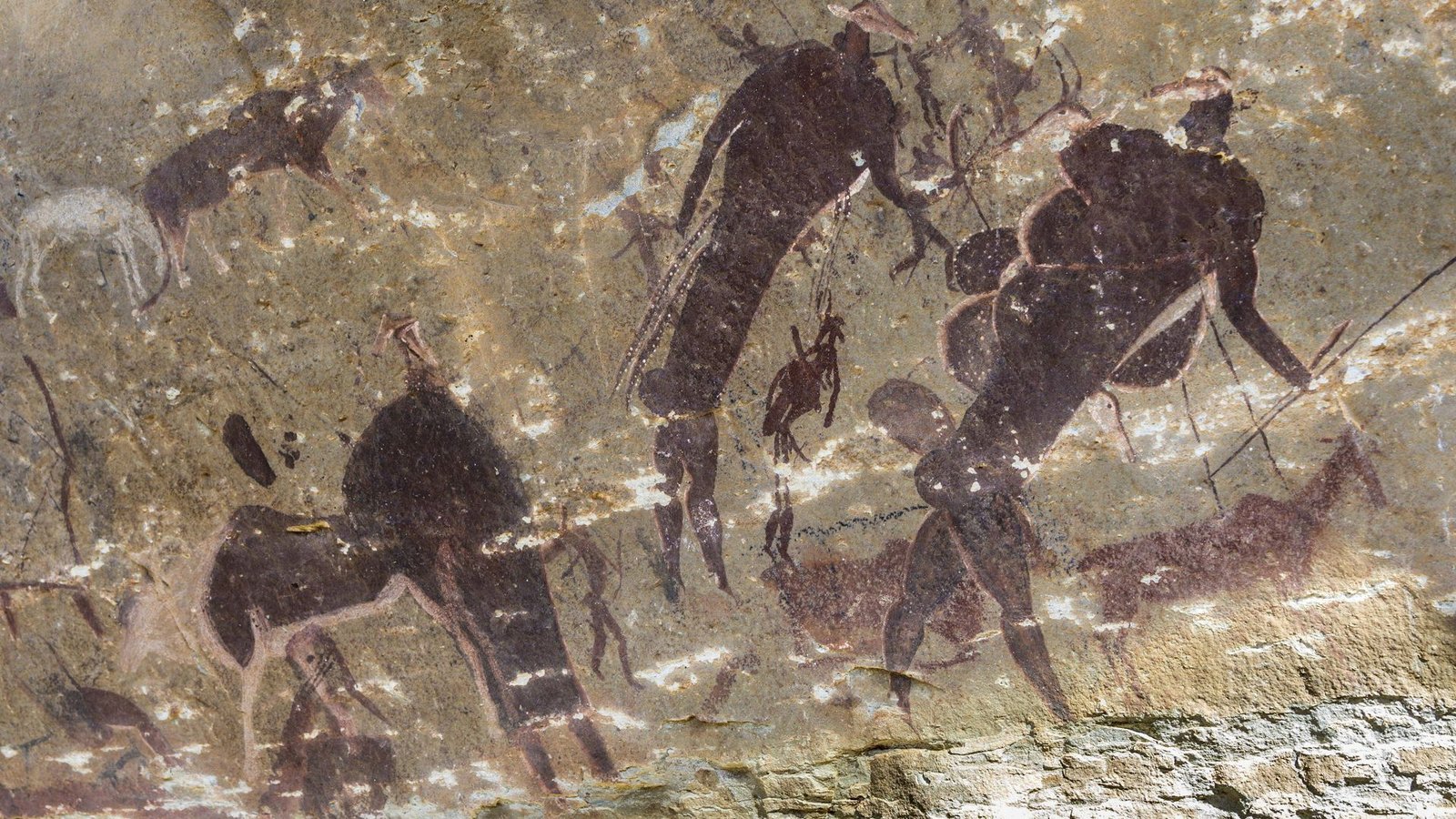 Felsmalereien der San in einer Höhle, Giant s Castle Reservat, KwaZulu-Natal, SüdafrikaFoto: mago/Imagebroker Felsmalereien der San in einer Höhle, Giant s Castle Reservat, KwaZulu-Natal, SüdafrikaFoto: mago/Imagebroker