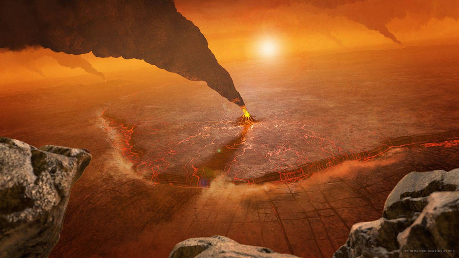 Sieht so die Erde in 500 Jahren aus? Die Quetzalpetlatl Corona – eine ovale Oberflächenstruktur, bei der es sich nicht um einen Einschlagkrater handelt – auf dem Planeten Venus.Foto: Imago/Cover Images Sieht so die Erde in 500 Jahren aus? Die Quetzalpetlatl Corona – eine ovale Oberflächenstruktur, bei der es sich nicht um einen Einschlagkrater handelt – auf dem Planeten Venus.Foto: Imago/Cover Images