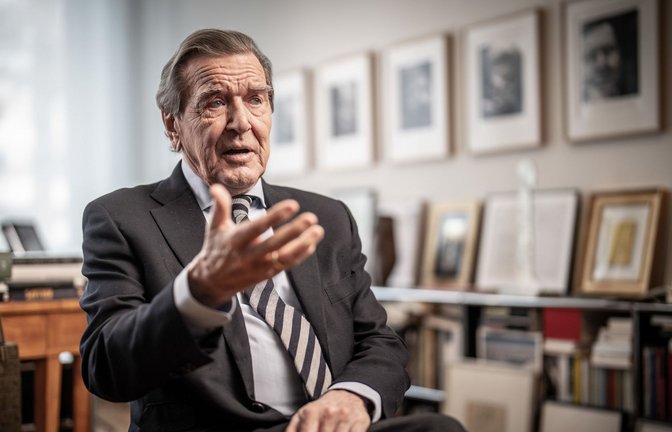 Schröder polarisiert bis heute.<span class='image-autor'>Foto: dpa/Michael Kappeler</span>