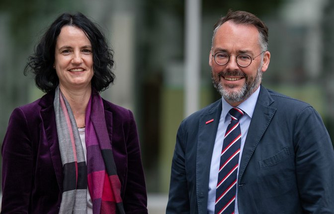 Susanne Herre, Hauptgeschäftsführerin der IHK Region Stuttgart, und Peter Friedrich, Hauptgeschäftsführer der Handwerkskammer Region Stuttgart, legen einen umfangreichen Forderungskatalog vor.<span class='image-autor'>Foto: Lichtgut/Christoph Schmidt</span>