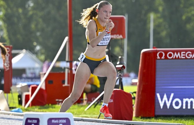 Die 400-Meter-Läuferin Anna Pantchev aus Oeffingen feiert ein starkes Debüt in der Nationalmannschaft.<span class='image-autor'>IMAGO/Eibner</span>