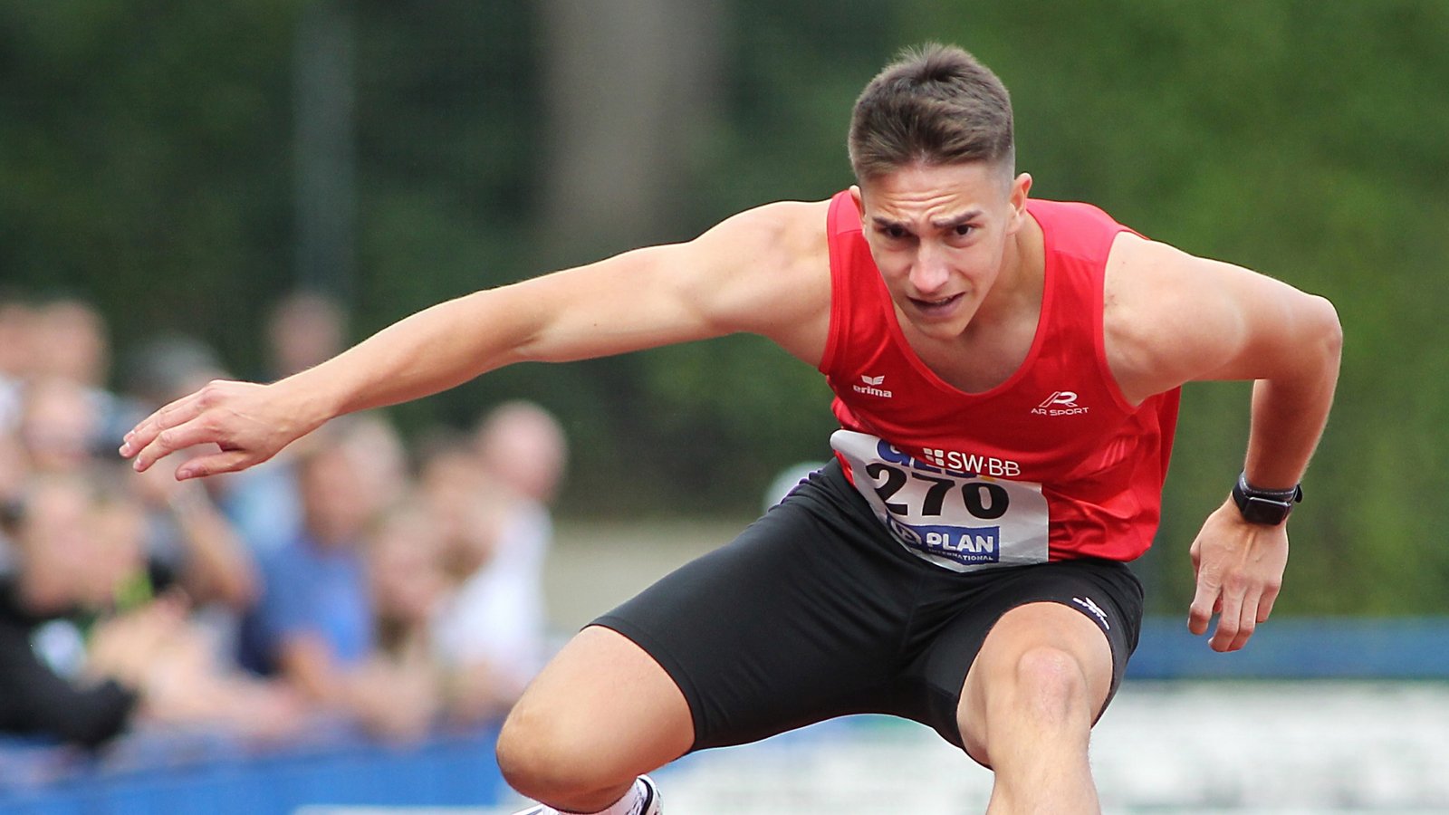 Luca Merita zeigt beim Zehnkampf auf der DM eine beeindruckende Leistung. Foto: Görlitz Luca Merita zeigt beim Zehnkampf auf der DM eine beeindruckende Leistung. Foto: Görlitz