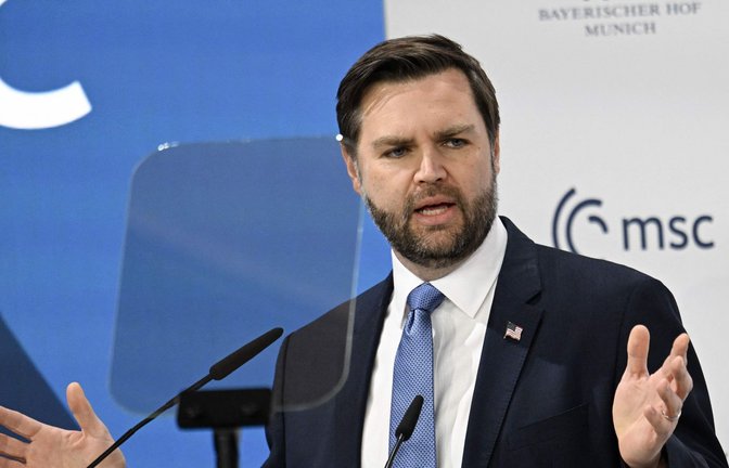 Er hat seine eigene Sicht der Dinge: J.D. Vance.<span class='image-autor'>Foto: AFP/THOMAS KIENZLE</span>