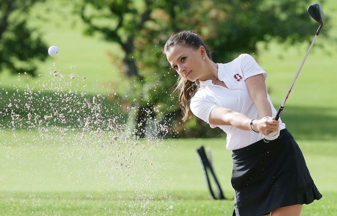 Die Stuttgarter Golferin Aline Krauter spielt in diesem Jahr auf der LET- und der LPGA-Tour.<span class='image-autor'>Foto: Baumann/Hansjürgen Britsch</span>