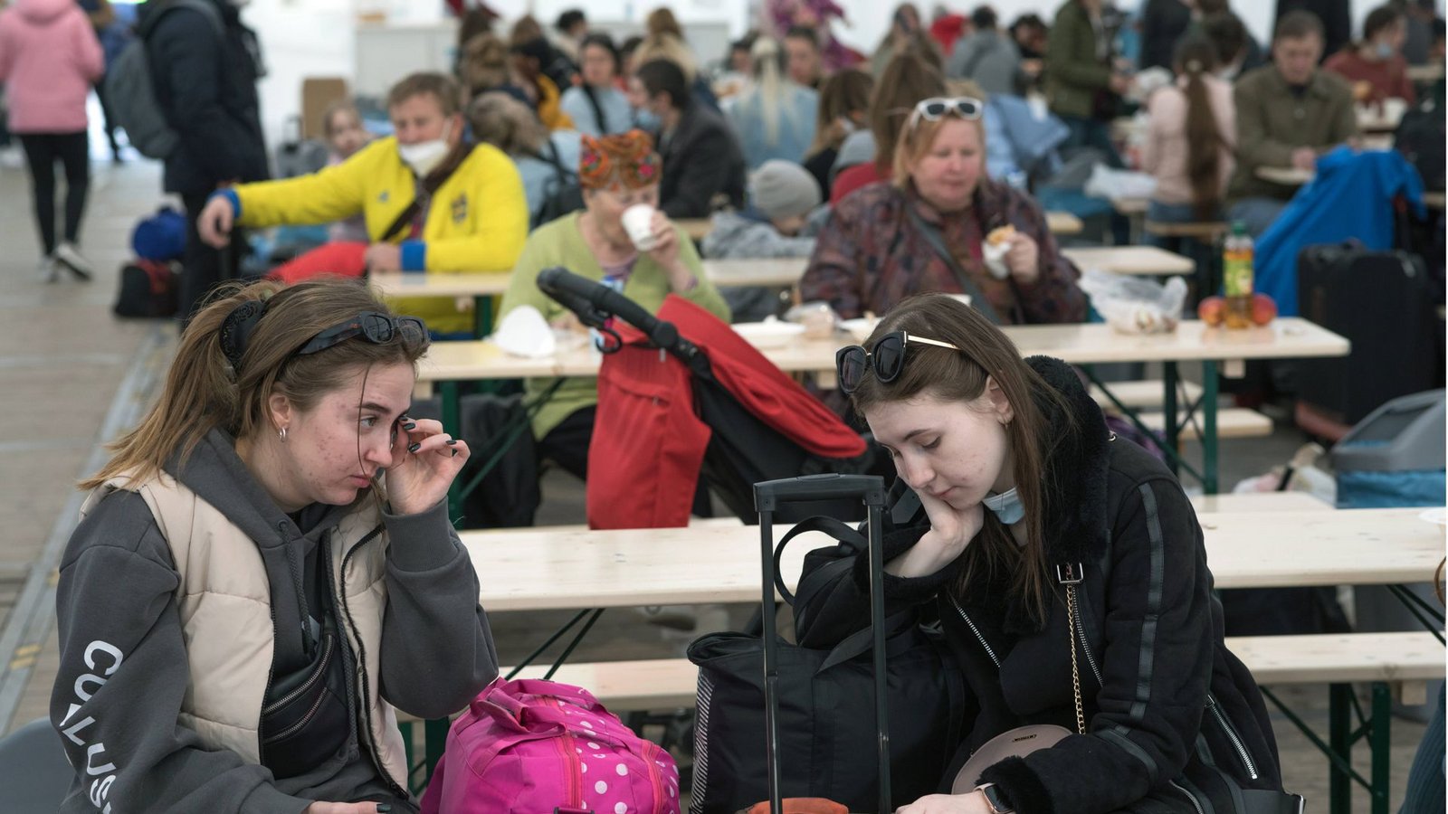 Ukrainische Kriegsflüchtlinge ruhen sich in einem Zelt am Berliner Hauptbahnhof aus. (Archivbild)Foto: IMAGO/Stefan Trappe/IMAGO Ukrainische Kriegsflüchtlinge ruhen sich in einem Zelt am Berliner Hauptbahnhof aus. (Archivbild)Foto: IMAGO/Stefan Trappe/IMAGO