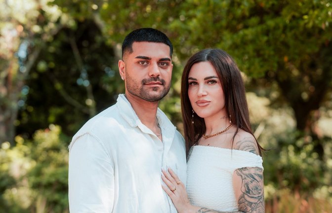 Adrian und Rebecca in der 5. Staffel von "Temptation Island VIP".<span class='image-autor'>Foto: RTL / Kimberly Schäfer</span>
