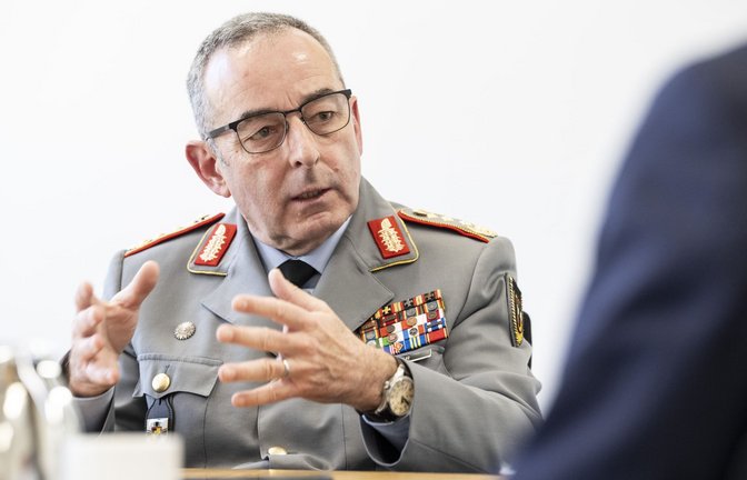 Generalinspekteur Carsten Breuer beim Interview im Verteidigungsministerium in Berlin<span class='image-autor'>Foto: www.marco-urban.de/Marco Urban</span>