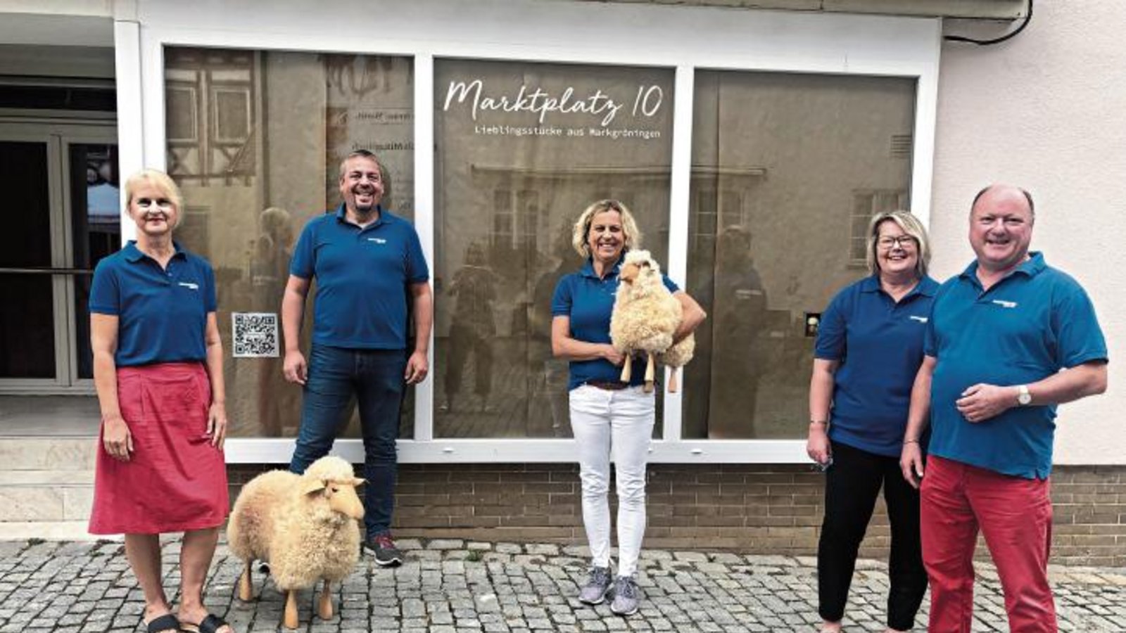 Das Marktplatz-10-Team in Markgröningen. Foto: p Das Marktplatz-10-Team in Markgröningen. Foto: p