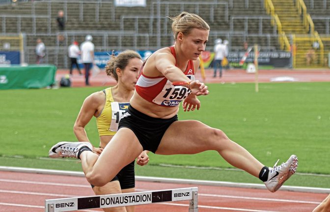 Melanie Böhm sprintete in Ulm die 400 Meter Hürden in der zweitschnellsten von ihr jemals gelaufenen Zeit.  Foto: privat
