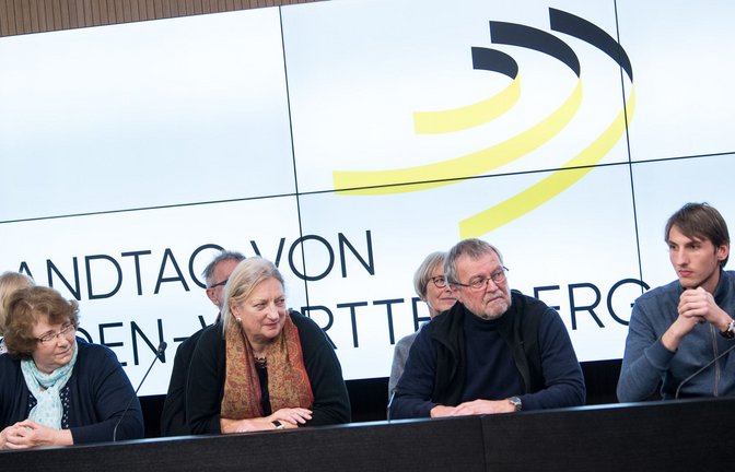 Die Mitglieder des Bürgerforums zur Altersversorgung der Landtagsabgeordneten präsentierten im Januar 2018 ihre Vorschläge.<span class='image-autor'>Foto: dpa</span>