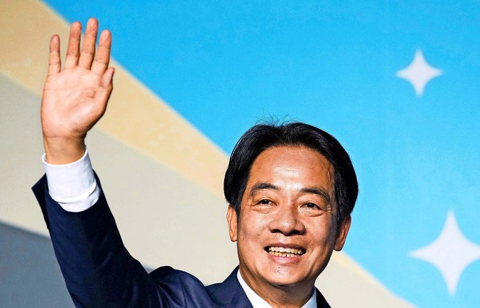 Der 64-jährigen William Lai wurde ins Präsidentenamt gewählt.<span class='image-autor'>Foto: --/kyodo/dpa/--</span>