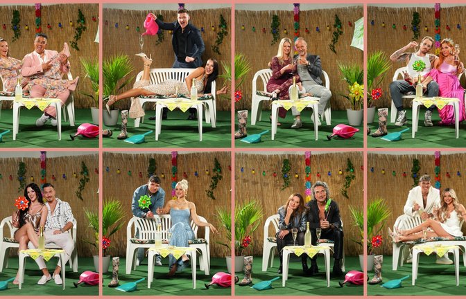 Die Promi-Paare der 10. Staffel von „Das Sommerhaus der Stars“.<span class='image-autor'>Foto: RTL / Stefan Gregorowius</span>