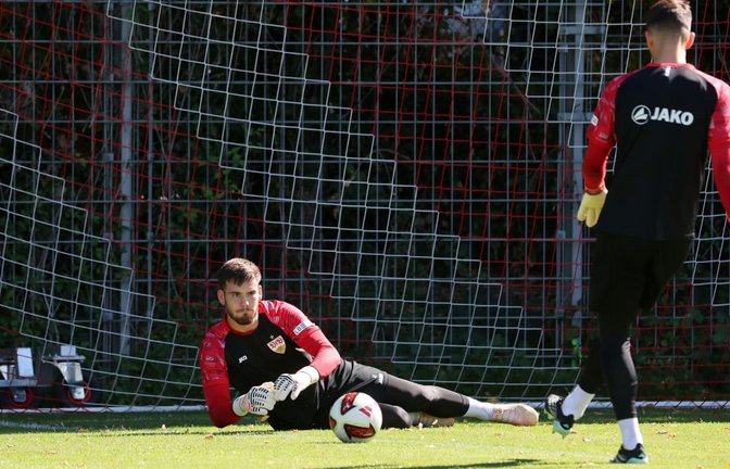 Dennis Seimen beim Training am Dienstag<span class='image-autor'>Baumann/Julia Rahn</span>