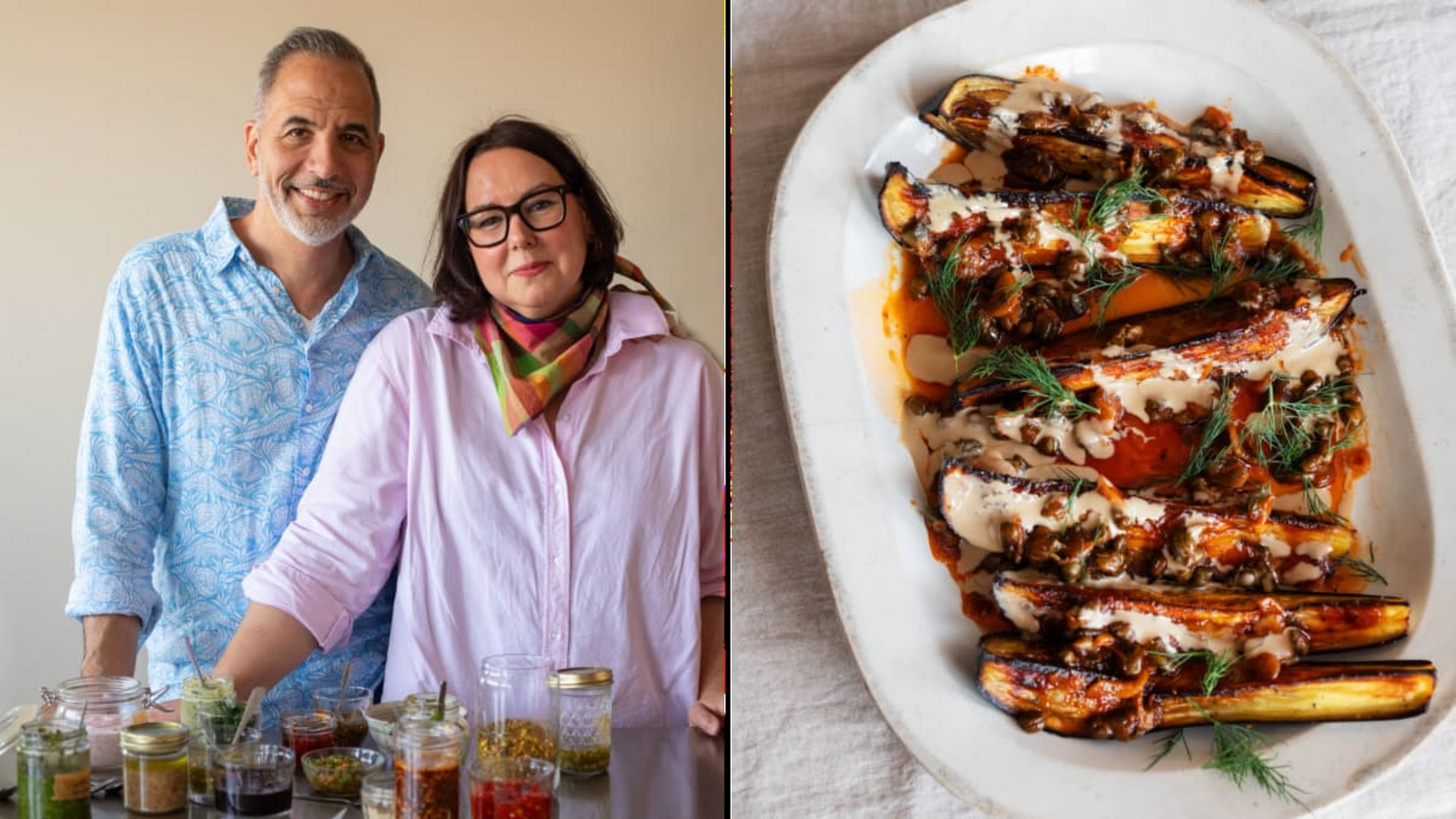 Yotam Ottolenghi und Verena Lochmuller haben ein neues Kochbuch. Es widmet sich wieder den „einfachen“ Gerichten.© DK Verlag /Jonathan Lovekin Yotam Ottolenghi und Verena Lochmuller haben ein neues Kochbuch. Es widmet sich wieder den „einfachen“ Gerichten.© DK Verlag /Jonathan Lovekin