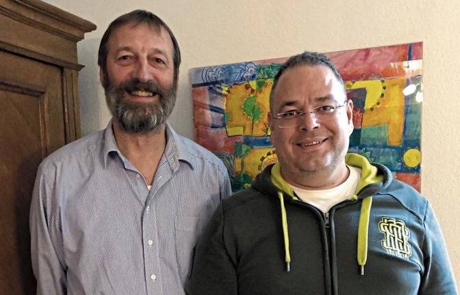 Andreas Forster (links) und Klaus Schuller leiten den Förderverein Erlebnispark Hochdorf. Foto: p