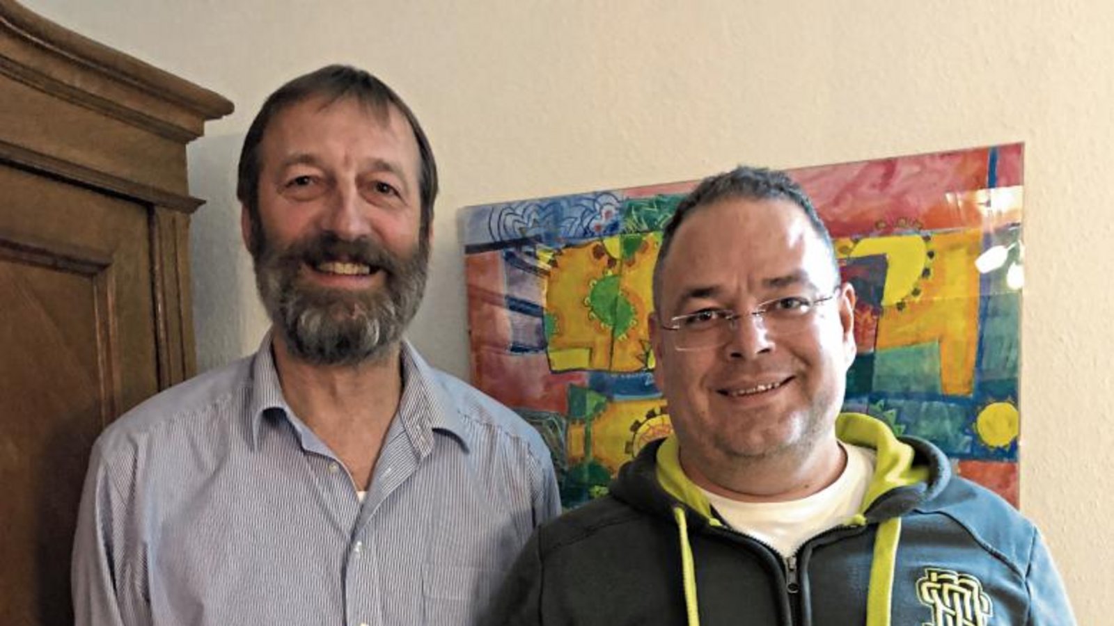 Andreas Forster (links) und Klaus Schuller leiten den Förderverein Erlebnispark Hochdorf. Foto: p