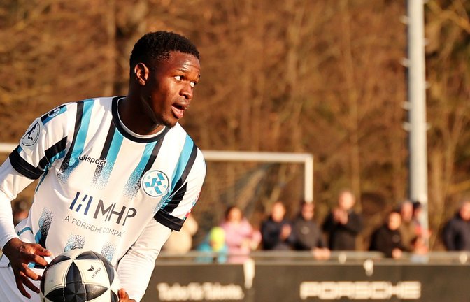 Abdoulie Mboob: Debüt im Kickers-Dress.<span class='image-autor'>Foto: Baumann/Alexander Keppler</span>