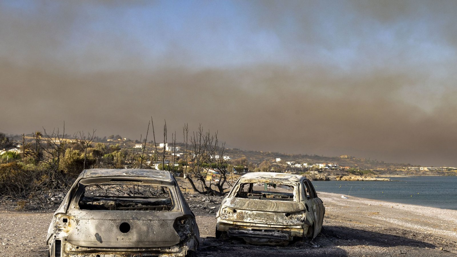 Ferienparadies Rhodos? Zurzeit eher nicht.Foto: dpa/Christoph Reichwein