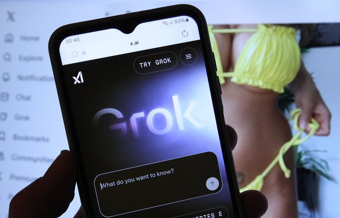 Der Chatbot Grok sorgte mit sexualisierten Bildern von Frauen für Empörung.<span class='image-autor'>Foto: IMAGO/Hanno Bode</span>