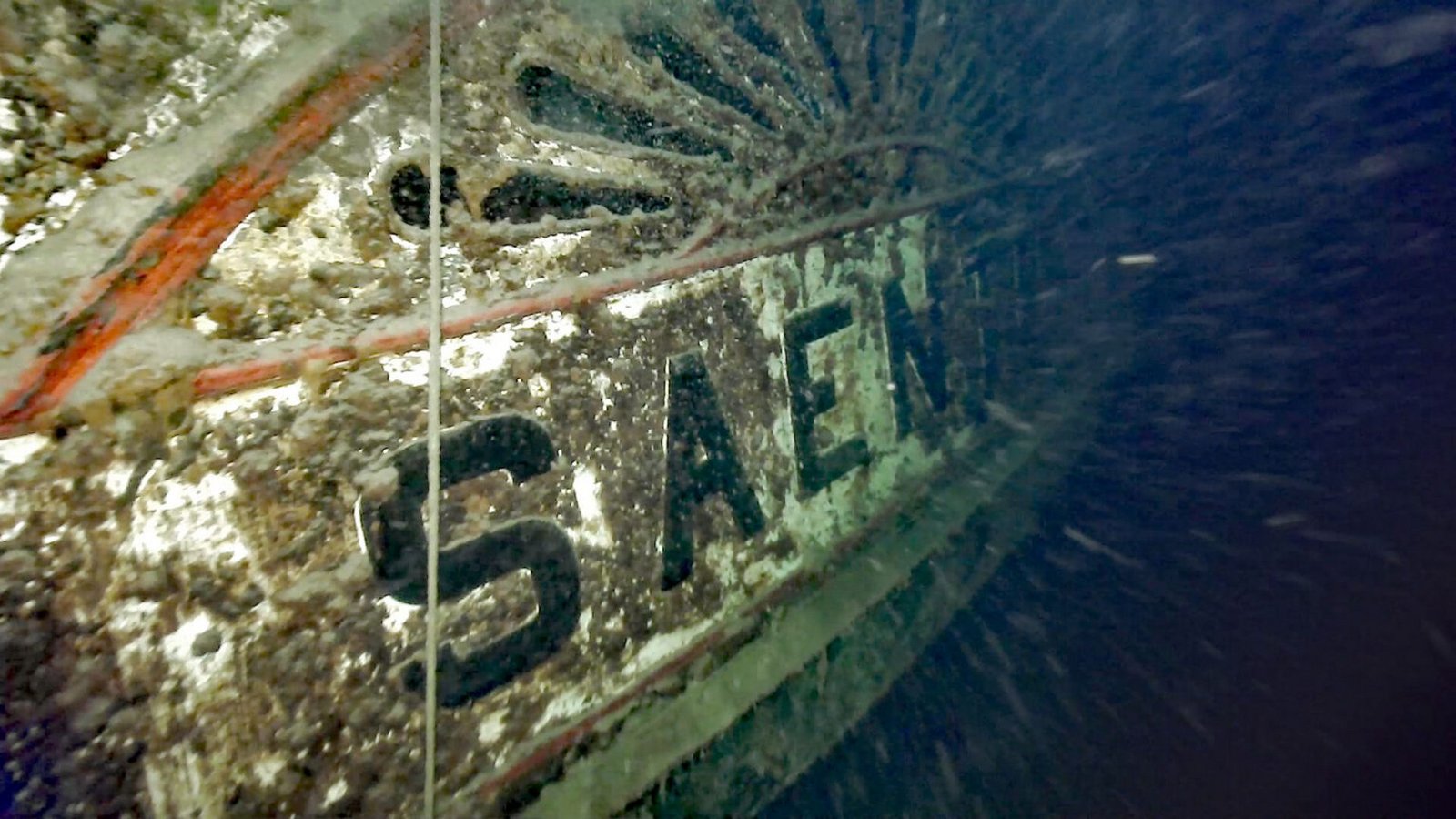 Seither ruht die Saentis in 210 Metern Tiefe.Foto: Schiffsbergeverein/Sammlung Uhlig Seither ruht die Saentis in 210 Metern Tiefe.Foto: Schiffsbergeverein/Sammlung Uhlig