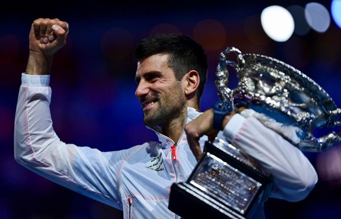 Novak Djokovic: Der Pott ist Mein<span class='image-autor'>Foto: AFP/MANAN VATSYAYANA</span>