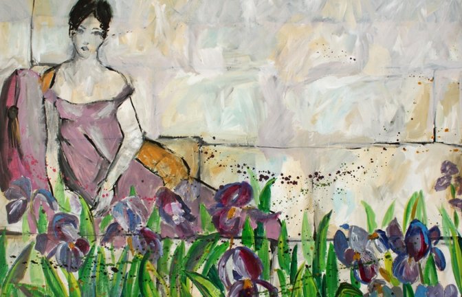 Unter anderem sind in Illingen Werke wie dieses von Ulla Haug-Rössler zu sehen.  <span class='image-autor'>Foto: p</span>