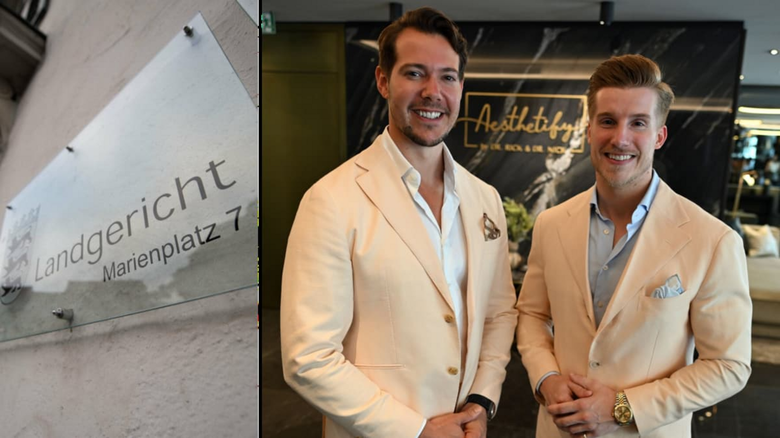 Die Beauty-Docs "Dr. Rick" und "Dr. Nick" hatten in ihrer Schönheitsklinik Aesthetify in Konstanz einen falschen Arzt beschäftigt. Der 28-Jährige muss sich nun vor Gericht verantworten.Federico Gambarini/dpa Die Beauty-Docs "Dr. Rick" und "Dr. Nick" hatten in ihrer Schönheitsklinik Aesthetify in Konstanz einen falschen Arzt beschäftigt. Der 28-Jährige muss sich nun vor Gericht verantworten.Federico Gambarini/dpa