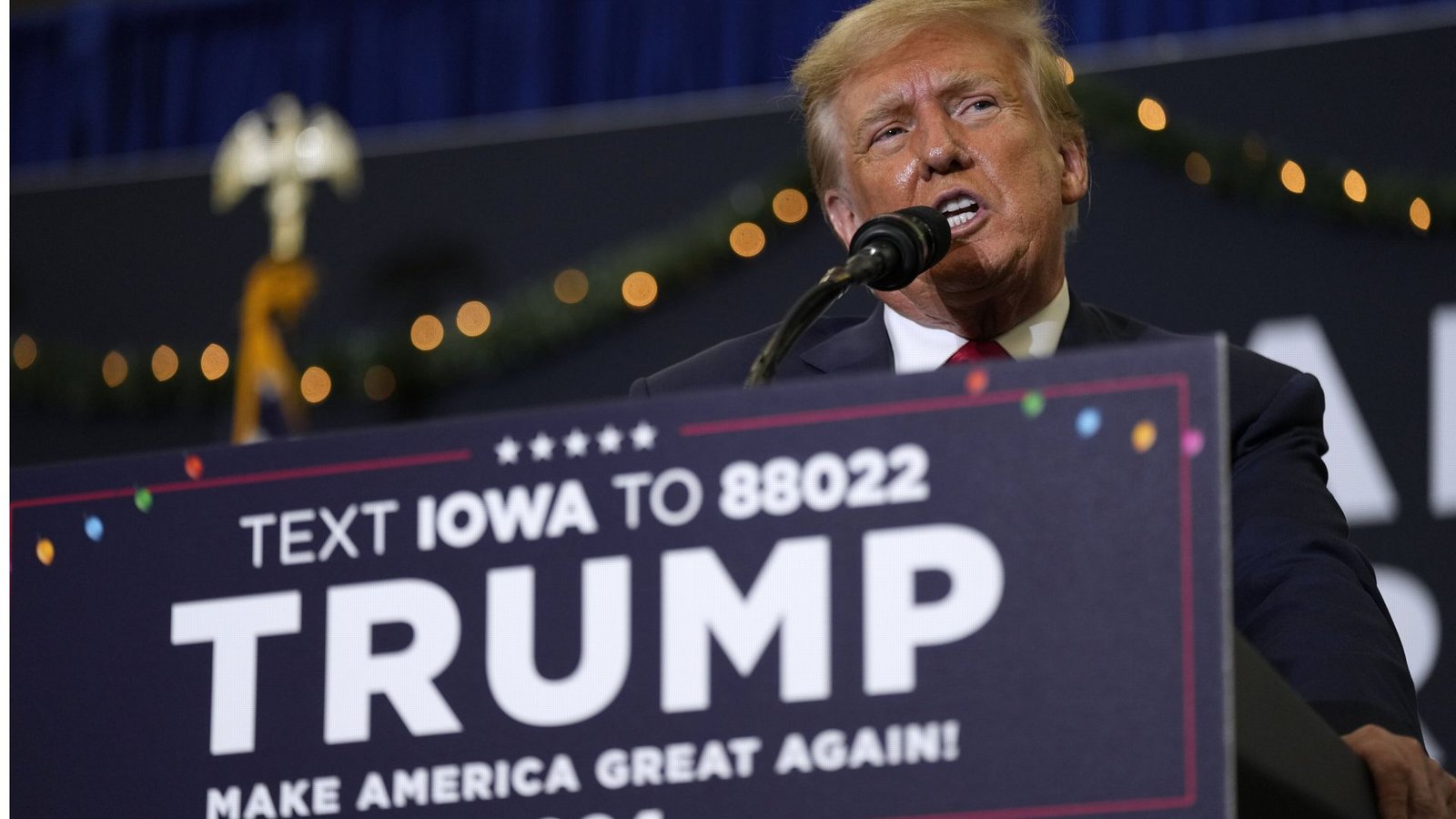 Vorwahlen im US-Staat Iowa: Ist Trump noch zu stoppen?Foto: dpa/Charlie Neibergall Vorwahlen im US-Staat Iowa: Ist Trump noch zu stoppen?Foto: dpa/Charlie Neibergall