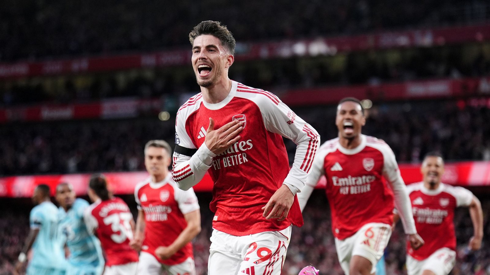 Kai Havertz schoss Arsenal zum Sieg gegen den FC Burnley - und damit auch zur vorzeitigen Meisterschaft.Foto: John Walton/PA Wire/dpa Kai Havertz schoss Arsenal zum Sieg gegen den FC Burnley - und damit auch zur vorzeitigen Meisterschaft.Foto: John Walton/PA Wire/dpa