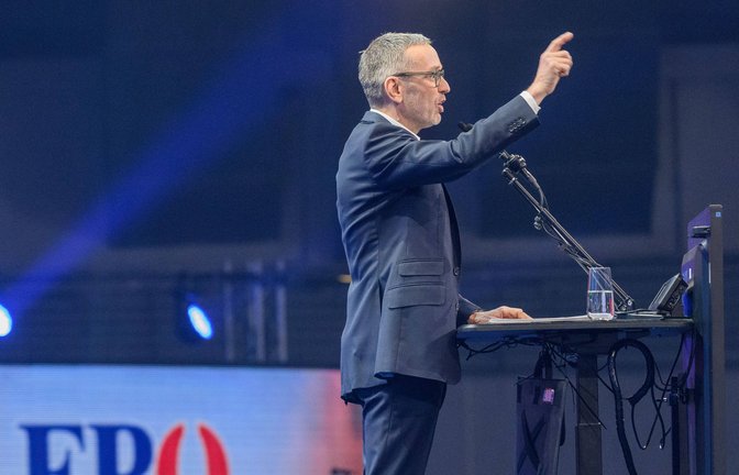 FPÖ-Chef Herbert Kickl wirbt damit, dass der neue Radiosender „Austria First“ ein Alltagsbegleiter für „patriotisch gesinnte Menschen“ sei.<span class='image-autor'>Foto: imago/photonews.at</span>