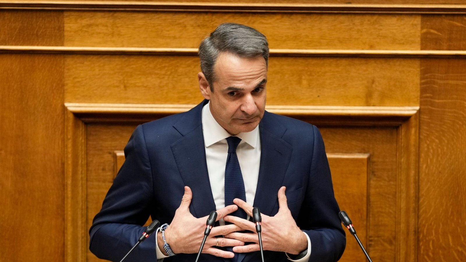 Der griechische Ministerpräsident Kyriakos Mitsotakis.Foto: Petros Giannakouris/AP/dpa