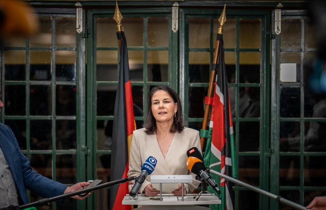 Außenministerin Annalena Baerbock (Grüne) ruft Israel zur Zurückhaltung auf.<span class='image-autor'>Foto: dpa/Michael Kappeler</span>