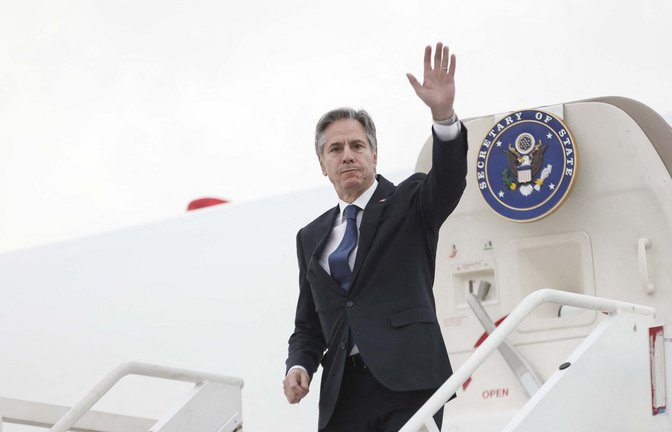 US-Außenminister Blinken geht wieder auf Nahost-Reise.<span class='image-autor'>Foto: AFP/Rodrigo Oropeza</span>