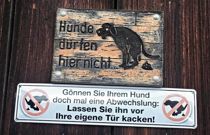 Dieses Schild mit seiner klaren Botschaft hat Klaus-Peter Hilgers in Ensingen entdeckt.