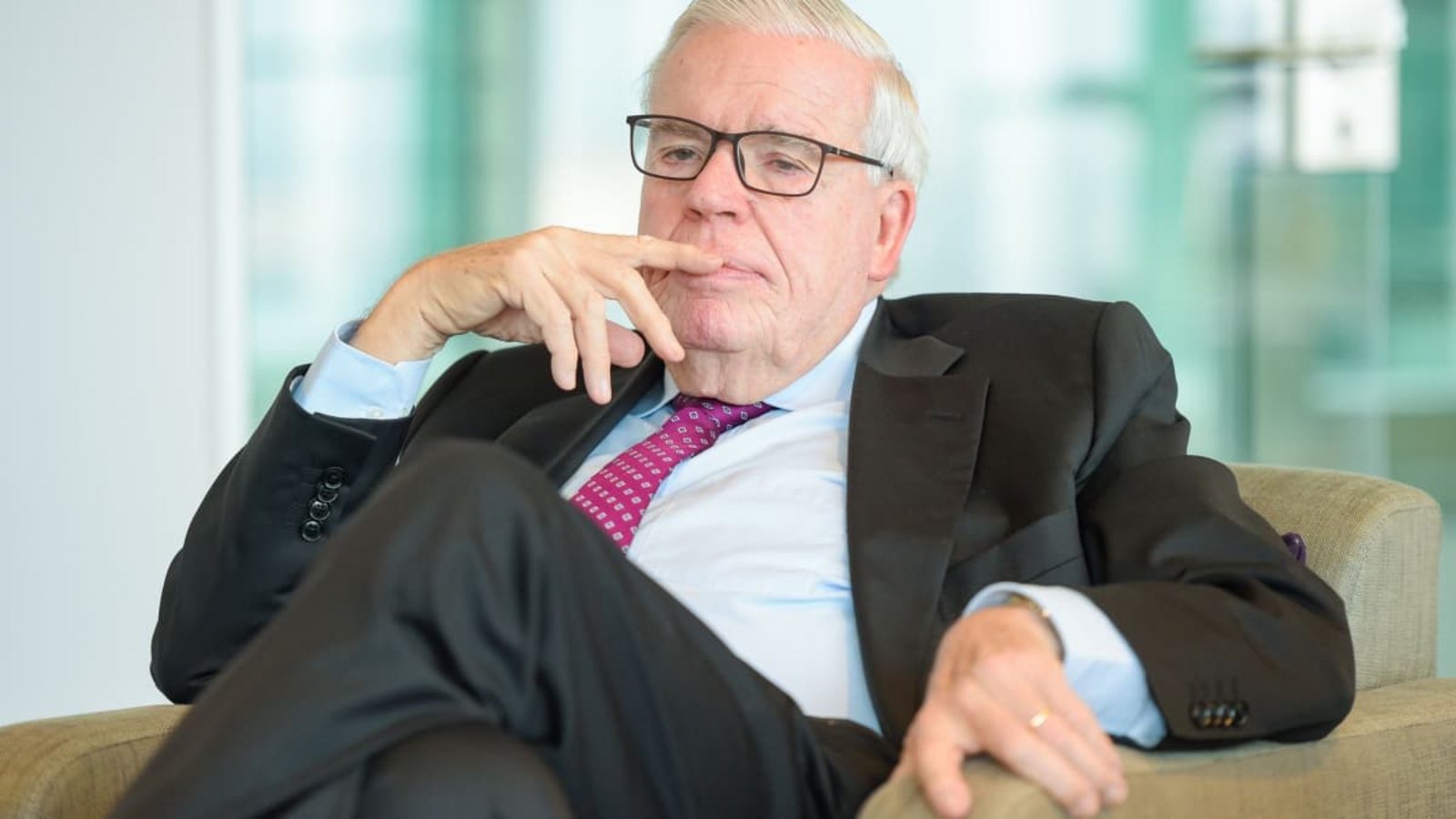 Hanseatisch-nachdenklicher Klaus-Michael Kühne im Jahr 2018.Axel Heimken/dpa Hanseatisch-nachdenklicher Klaus-Michael Kühne im Jahr 2018.Axel Heimken/dpa