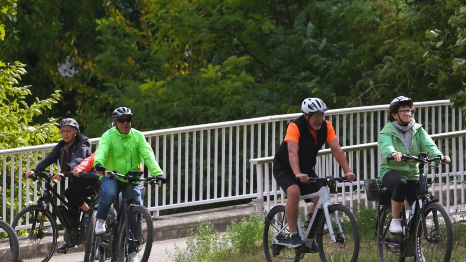 Die Wetterbedingungen bei der Tour sind optimal.