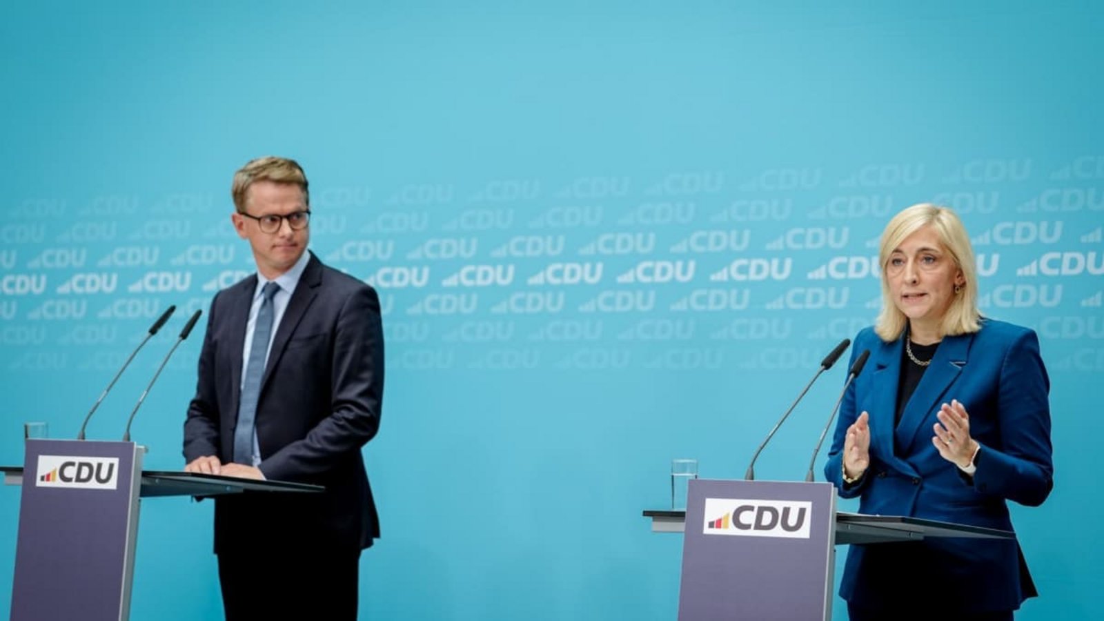 Carsten Linnemann (l), CDU-Generalsekretär, und Nina Warken (CDU), Bundesministerin für Gesundheit, bekommen neue Aufgaben.Kay Nietfeld/dpa Carsten Linnemann (l), CDU-Generalsekretär, und Nina Warken (CDU), Bundesministerin für Gesundheit, bekommen neue Aufgaben.Kay Nietfeld/dpa