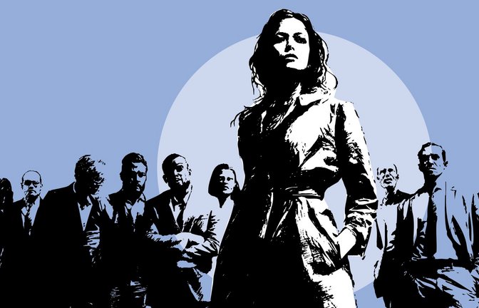 Der Feminismus erlebt eine echte Gegenbewegung.<span class='image-autor'>Foto: KI/Midjourney/Montage: Björn Locke</span>