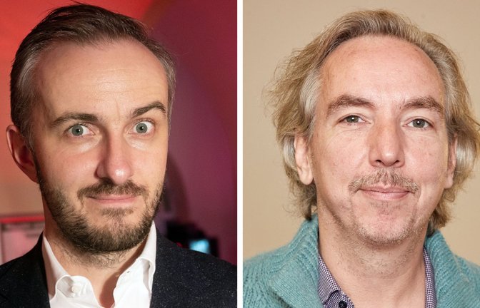 Kommentieren dieses Jahr erneut den ESC für den Radiosender FM4: Jan Böhmermann (links) und Olli Schulz.<span class='image-autor'>Foto: dpa</span>