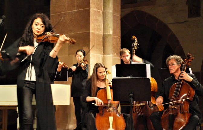 Midori Seiler in der Maulbronner Klosterkirche. <span class='image-autor'>Foto: Filitz</span>