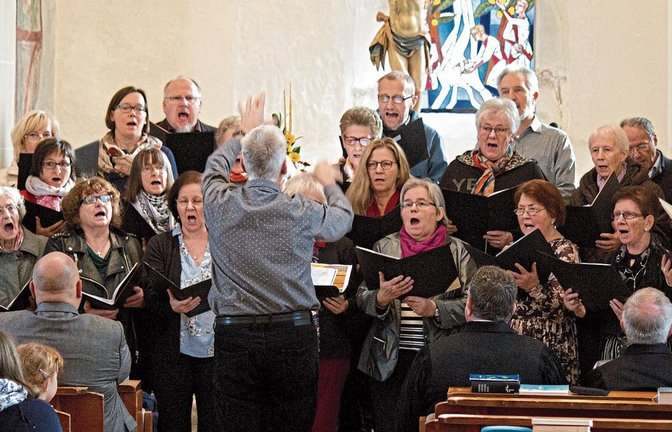 Der Kirchenchor gestaltete den Gottesdienst mit. Fotos: Friedrich