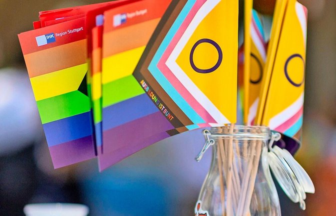 Flaggen-Verbot im Stuttgarter Einkaufszentrum: Selbst mit Pride-Flaggen dekorieren, aber der Kundschaft das Tragen der Flagge verbieten – darf man das?<span class='image-autor'>Foto: Imago/Friedrichs; Lichtgut/Schmidt</span>