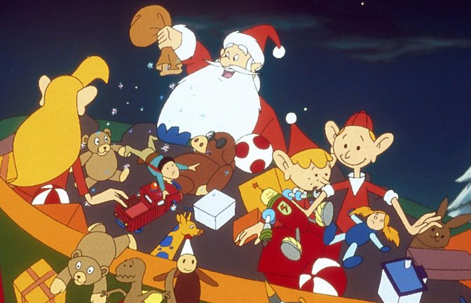 Der Weihnachtsmann und seine drei Helfer, die Elfen Trixi, Gilfi und Jordi verteilen am Heiligen Abend wieder hunderte von Geschenken.<span class='image-autor'>Foto: SUPER RTL</span>