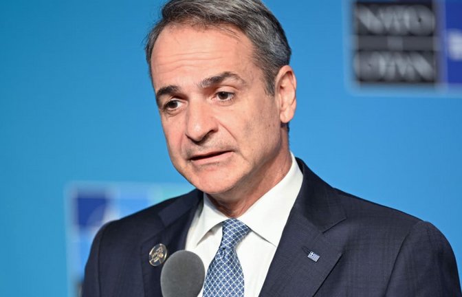 Die Affäre um mutmaßlich veruntreute EU-Agrarsubventionen belastet die griechische Regierung um Ministerpräsident Kyriakos Mitsotakis.<span class='image-autor'>ALEXIS JUMEAU/afp</span>