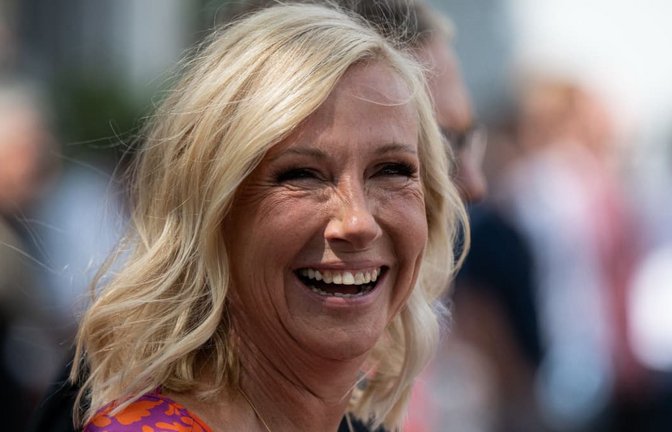 Moderatorin Andrea Kiewel freute sich über den Besuch ihrer Familie (Archivbild).<span class='image-autor'>Hannes P. Albert/dpa</span>