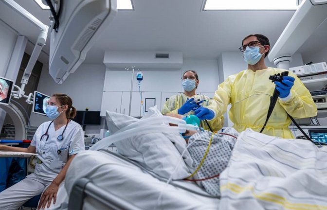 Eine Endoskopie im Refluxzentrum des Klinikum Stuttgart.<span class='image-autor'>Klinikum Stuttgart/TGrosser</span>