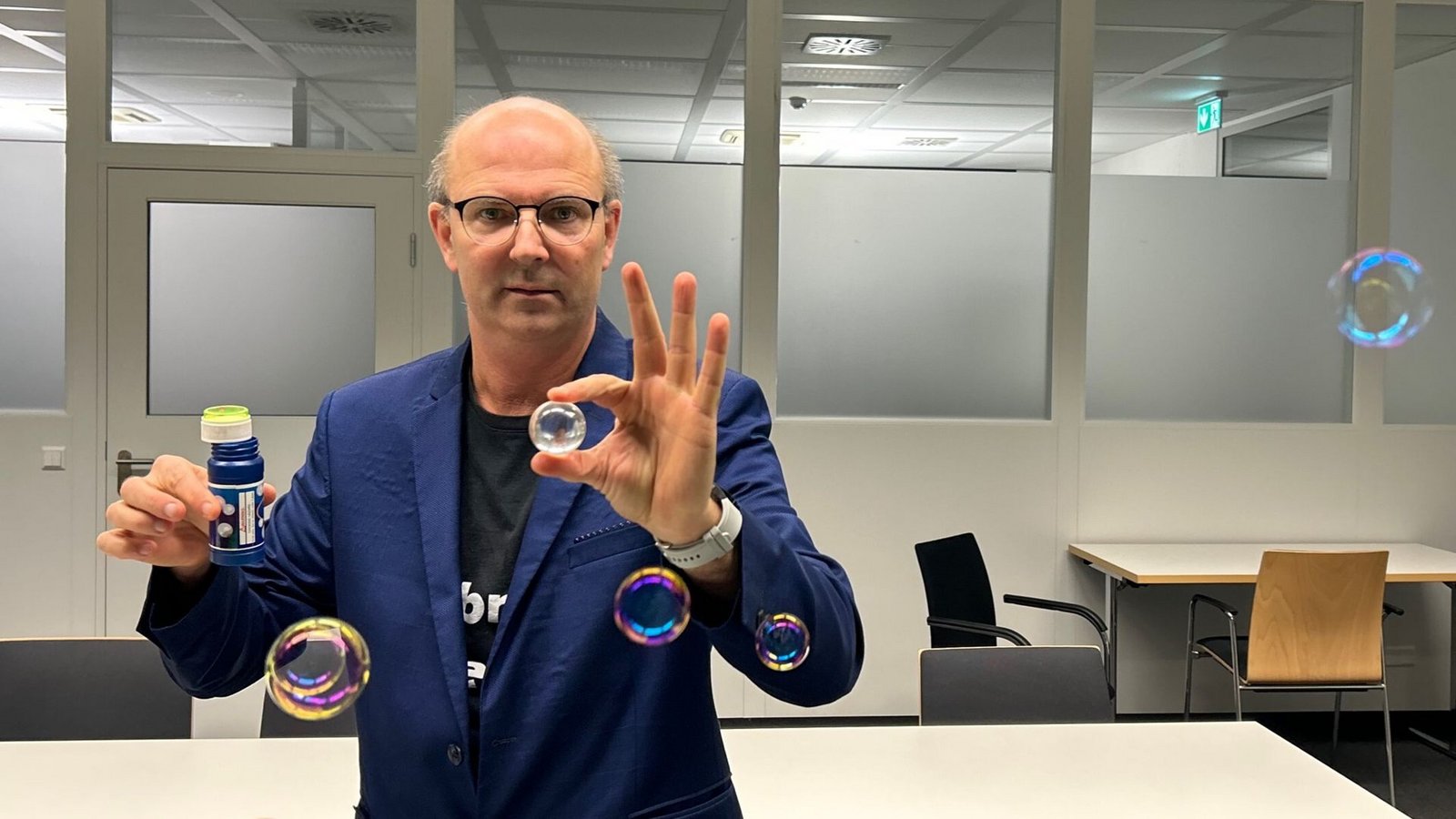 Christian Fontagnier am 13. Dezember 2023 im Pressehaus Stuttgart.Foto: StNZ